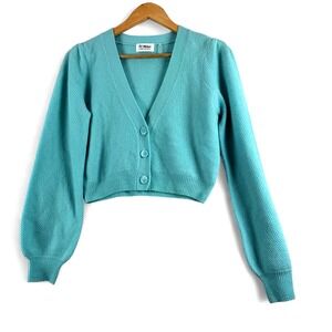 Elegant Teal Button-Up Cardigan